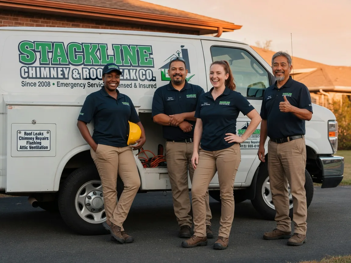 Chimney flashing repair company in Sheridan, TX